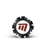 Poker Chips with Mag Ball Marker Black/White pack 2 - Image 2