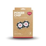 Poker Chips with Mag Ball Marker Black/White pack 2